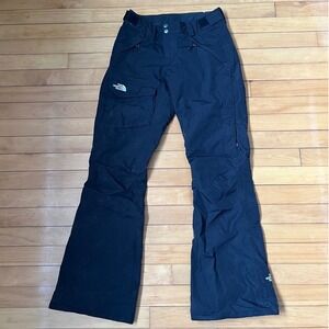 The North Face HyVent Black Ski Snowboard Pants Womens Small Waterproof Cargo